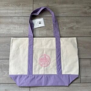 NWT Trader Joe's Large Lavender Tote Bag 2026 Spring Limited Edition Rare